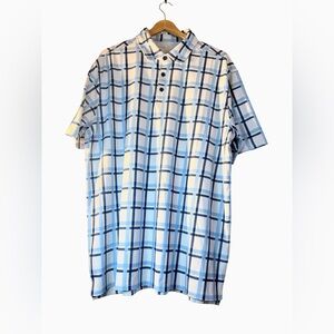 Antigua Blue and White Checkered Men's Shirt
